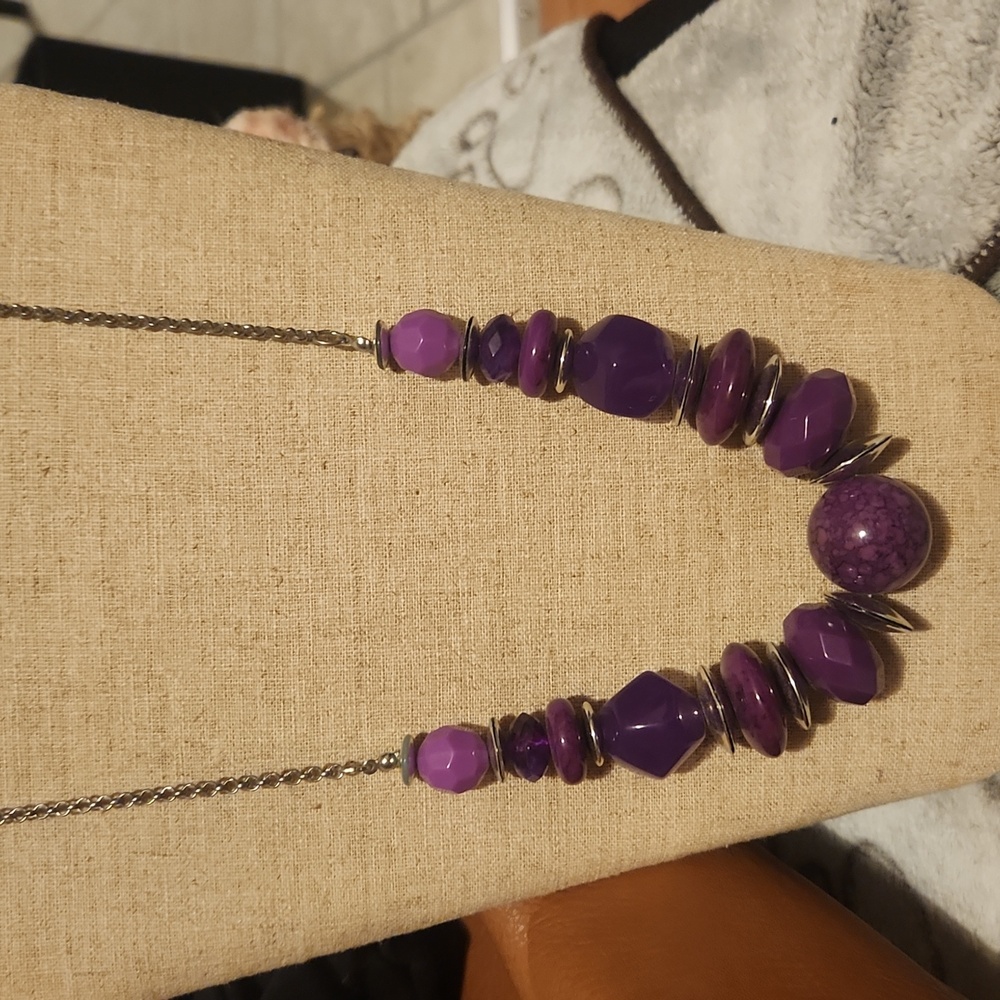 💍 ** BUY ONE GET ONE FREE ** PURPLE Boho necklace